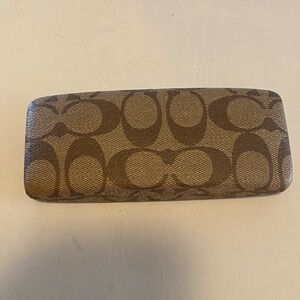 Coach Brown Signature Canvas Eyeglass Case